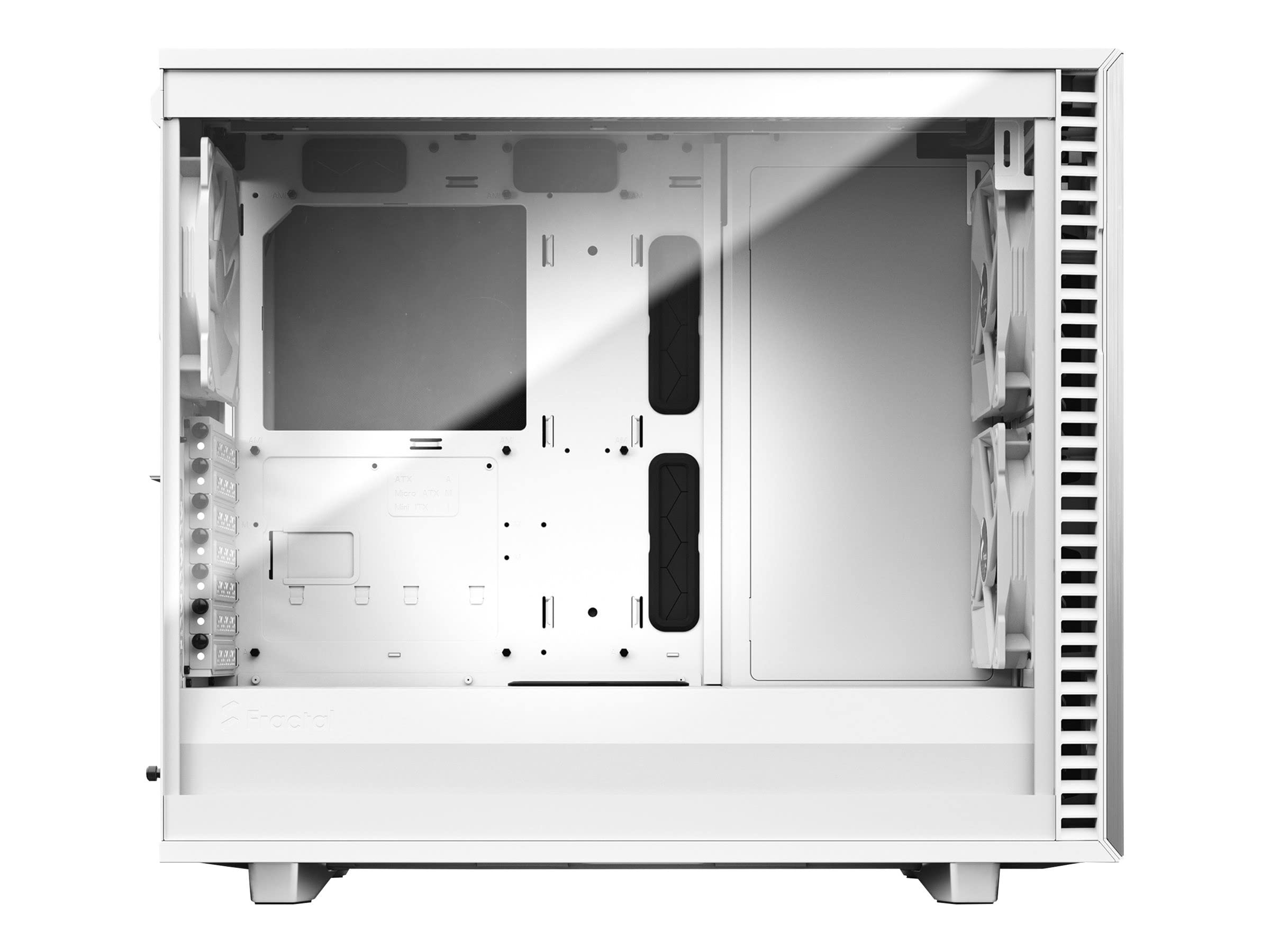 Fractal Design Define 7 White TG Clear Tint Tower Case, White